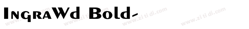 IngraWd Bold字体转换